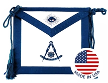 Leather Past Master Apron  | Compass and Quadrant